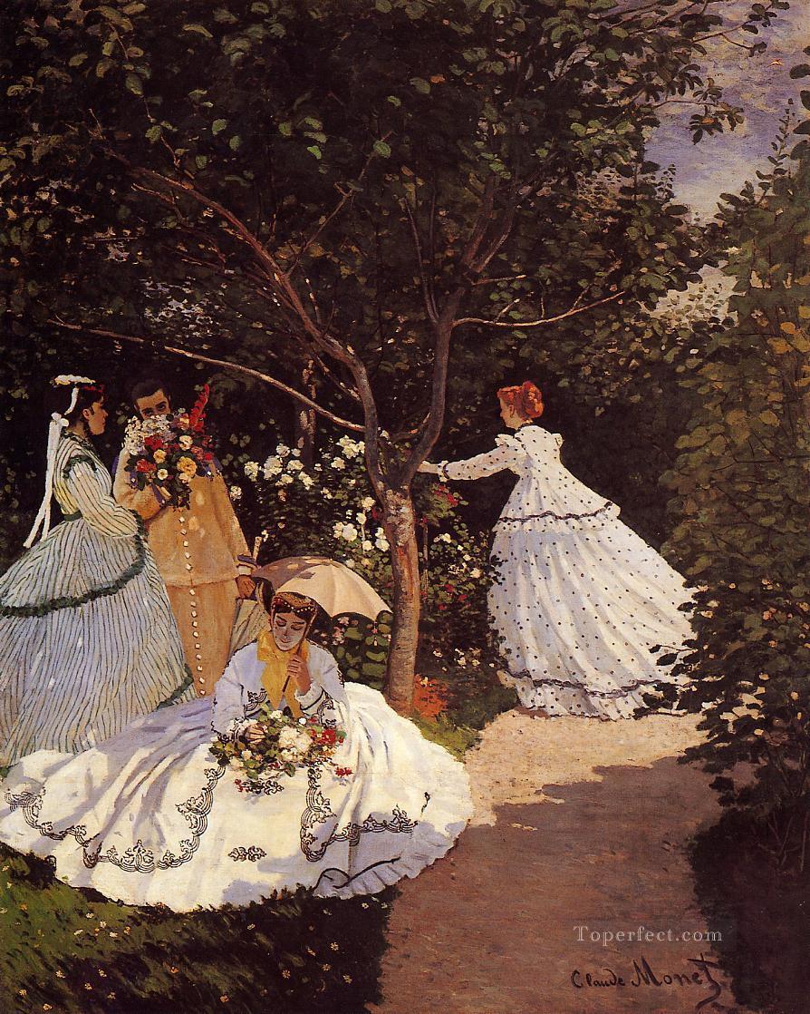 庭園の女たち クロード・モネ油絵